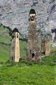 Ingushetia medieval Nij towers North Caucasus mountains eastern europe